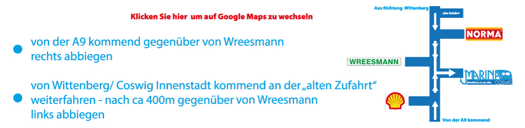 !! ACHTUNG NEUE EINFAHRT !!  - Klicken für Koordinaten von GoogleMaps